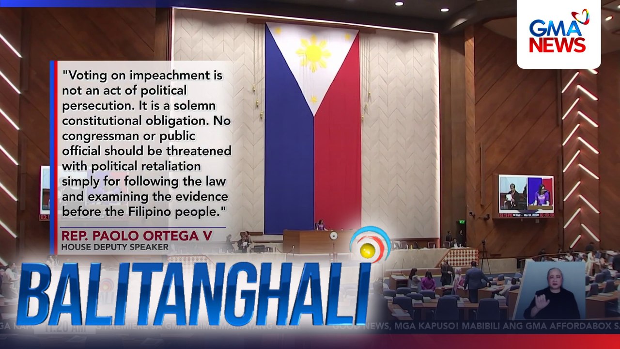 Ilang kongresista, pumalag sa babala ng PDP Laban na iba-blacklist nito ang mga boboto pabor sa impeachment ni VPSD | Balitanghali