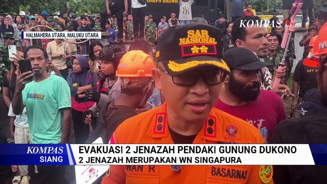 Tim DVI Identifikasi 2 Korban Erupsi Gunung Dukono yang Diduga WN Singapura | KOMPAS SIANG