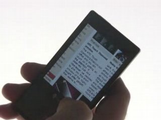 HTC Diamond browser in action