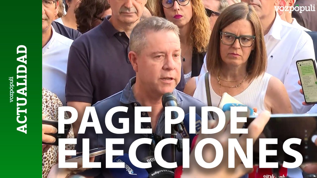 Page vuelve a pedir elecciones y espera garantías de que el PSOE no será imputado