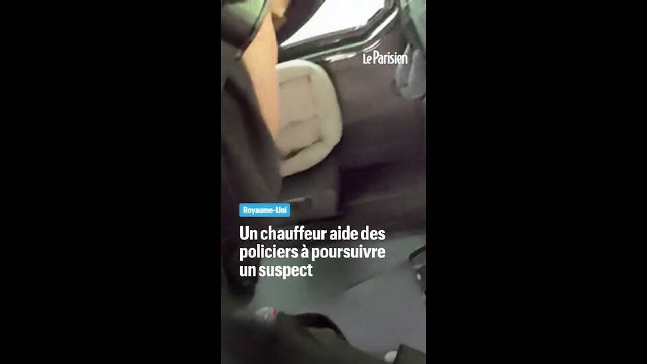 Un chauffeur aide des policiers à arrêter un suspect