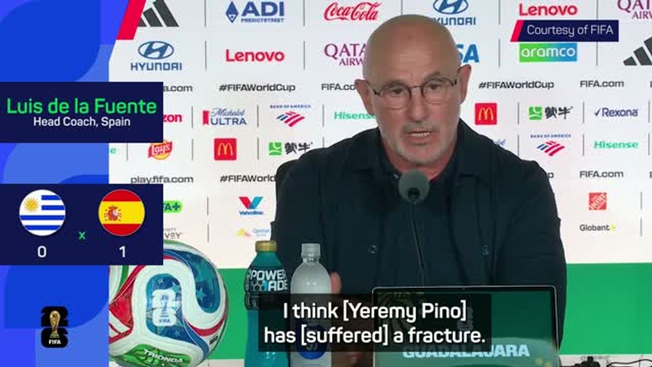 Spain's Pino could miss rest of World Cup - De la Fuente