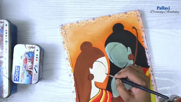 Siyaram painting Ramnavmi special painting Sita ma and lord Ram cute love art