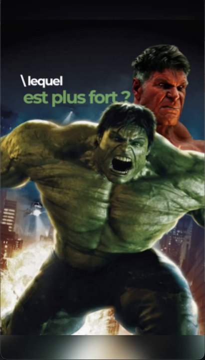 HULK est encore plus fort que RED HULK ? #redhulk #brucebanner #marvel #onregardequoi #avengers