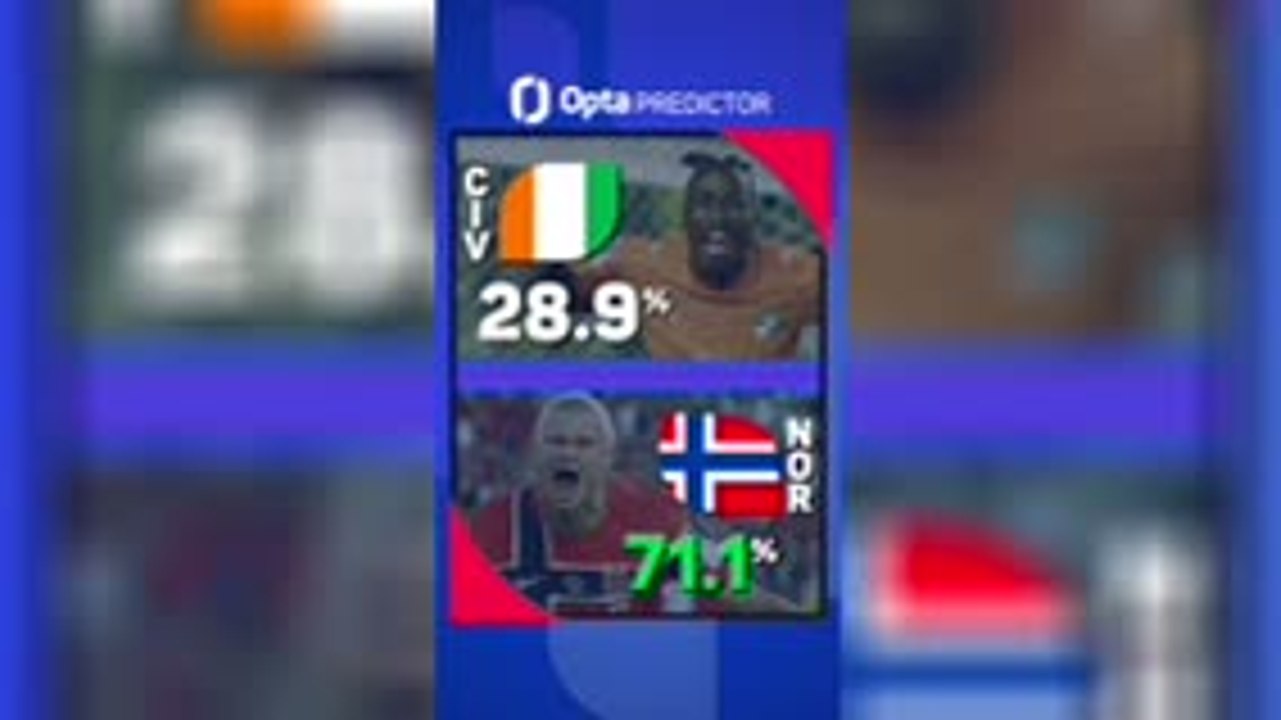 Ivory Coast v Norway - Opta Predictor