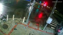Forte batida entre Creta e Palio é flagrada por seis câmeras de segurança