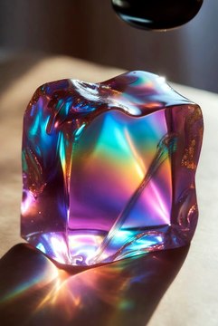 🌈 Mesmerizing Rainbow Crystal Jelly Cube | Satisfying Visual Art ✨