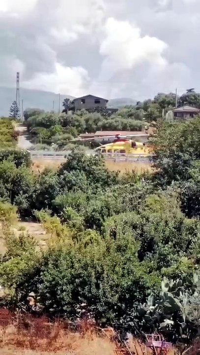 Incidente a Buonfornello, l'intervento dell'Elisoccorso