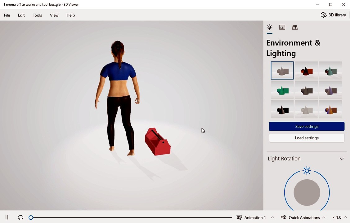 EBC2D3D Inventory Item Emma off to work 3d tool box video 01