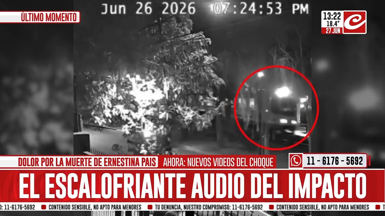 Ernestina Pais: el escalofriante audio del momento del impacto