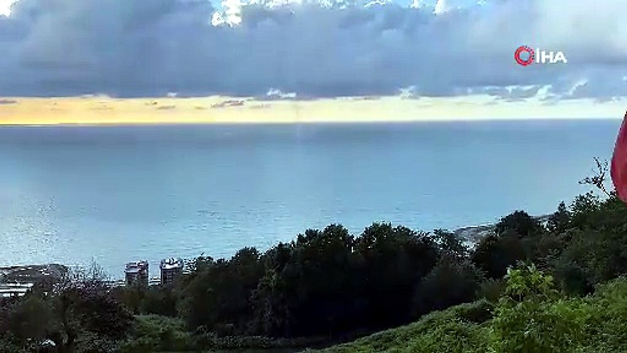 Rize’de denizde hortum