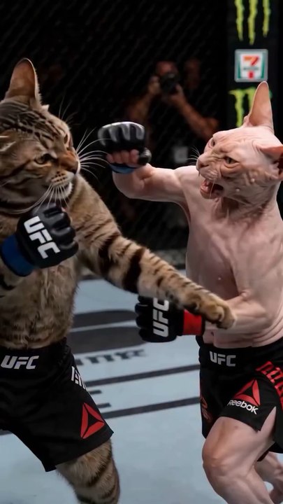Cat fight!