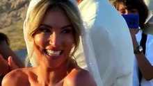 Δάκρυα συγκίνησης για την Αθηνά Οικονομάκου στην ανταλλαγή όρκων με τον Μπρούνο Τσερέλα