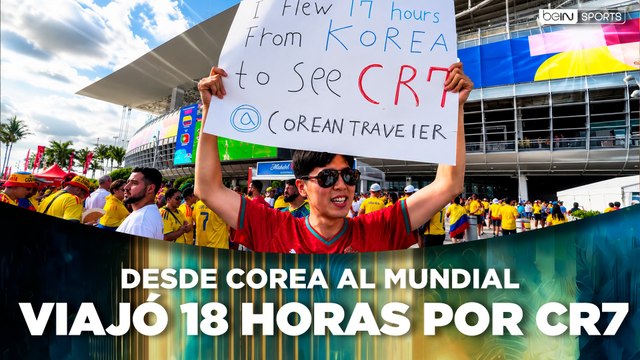 Fan de Corea viaja 18 horas para ver a Cristiano Ronaldo en el Mundial | beIN SPORTS USA