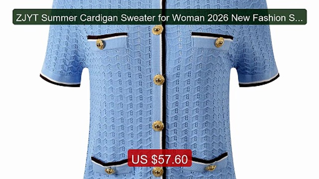 ZJYT Summer Cardigan Sweater for Woman 2026 New Fashion Short ... -- Hot Deal 2026 | Limited Offer!