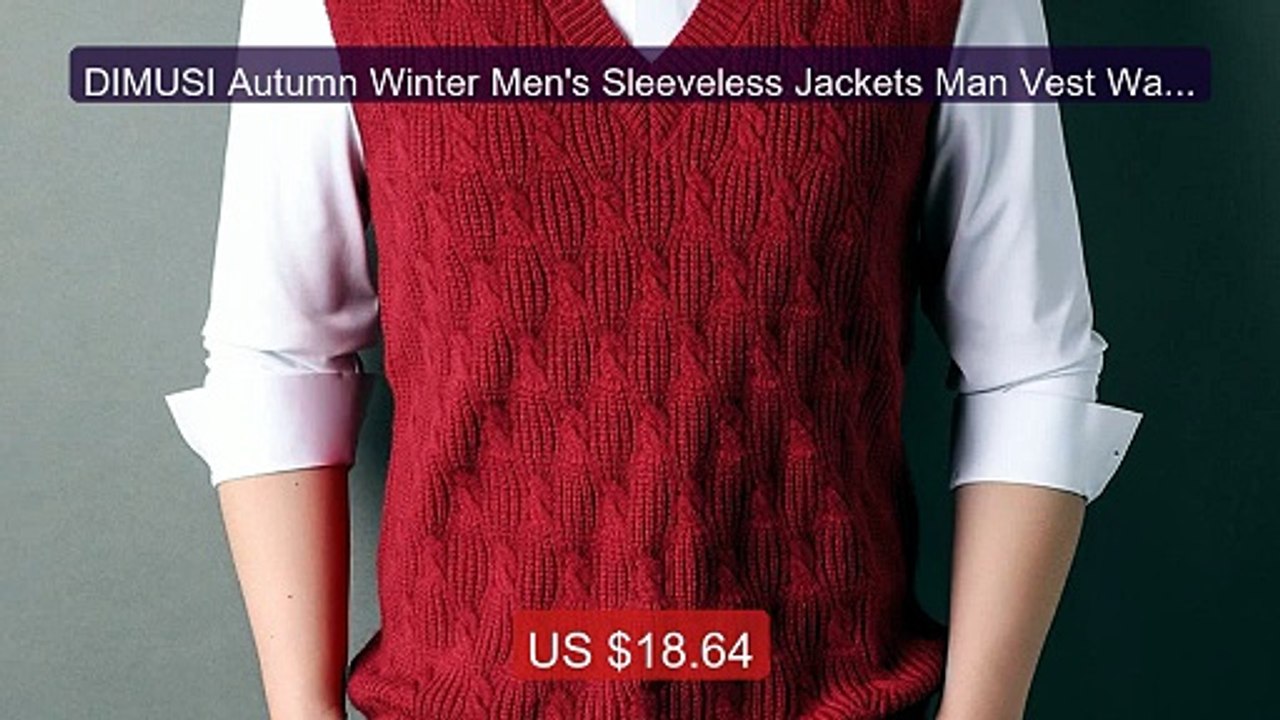 DIMUSI Autumn Winter Men's Sleeveless Jackets Man Vest Warm Ju... -- Best Buy 2026 | Great Quality!