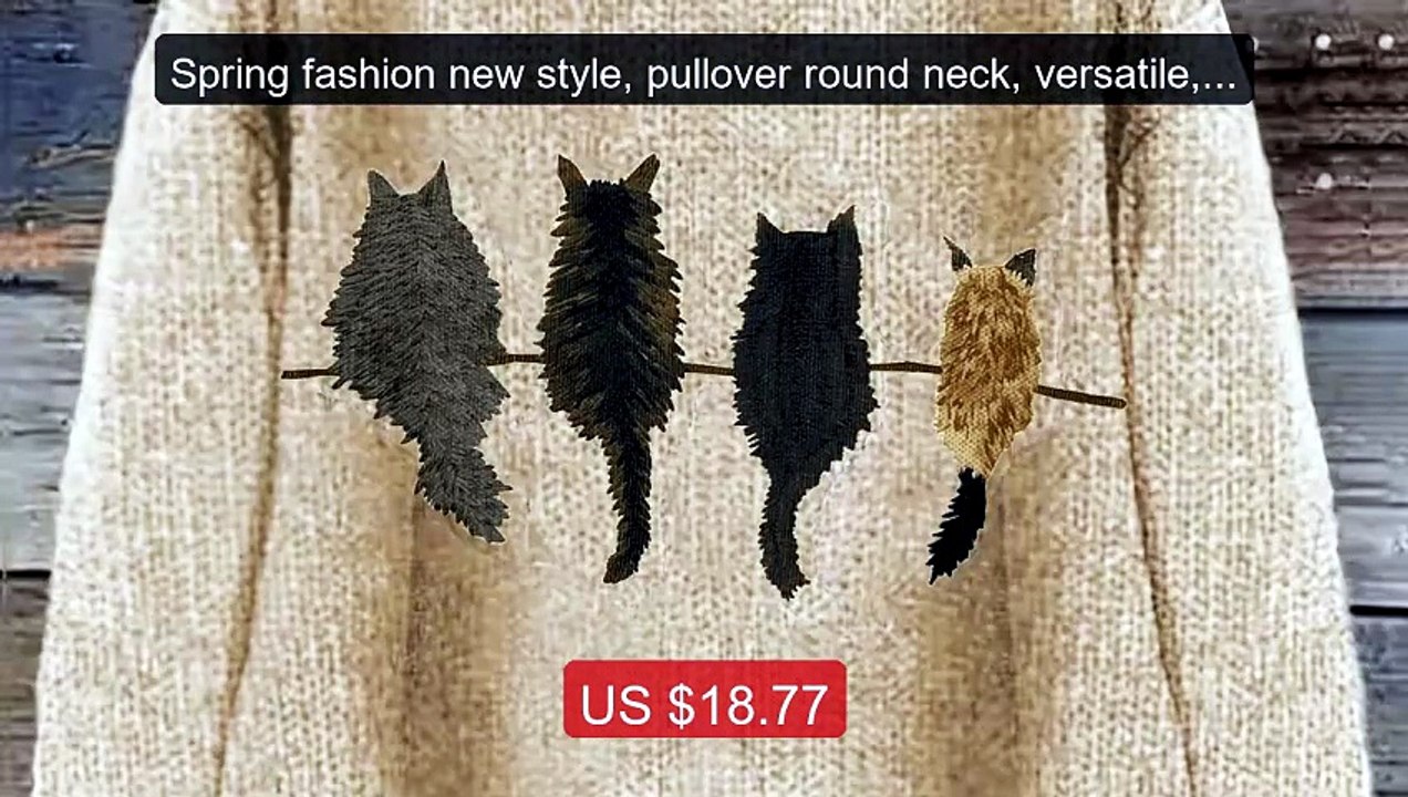Spring fashion new style, pullover round neck, versatile, long slee... -- Top Rated 2026 | Buy Now!