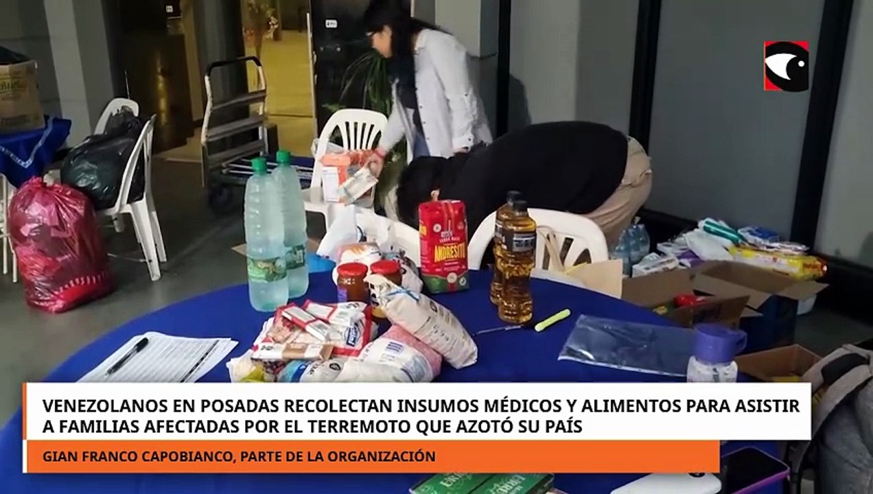 Venezolanos en Posadas recolectan insumos para asistir a afectados por el terremoto en su país