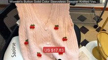 Women's Button Solid Color Sleeveless Sweater Knitted Vest Cardigan... -- Top Rated 2026 | Buy Now!