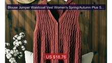 Blouse Jumper Waistcoat Vest Women's Spring/Autumn Plus Size Hoode... -- Best Deal 2026 | Shop Now!
