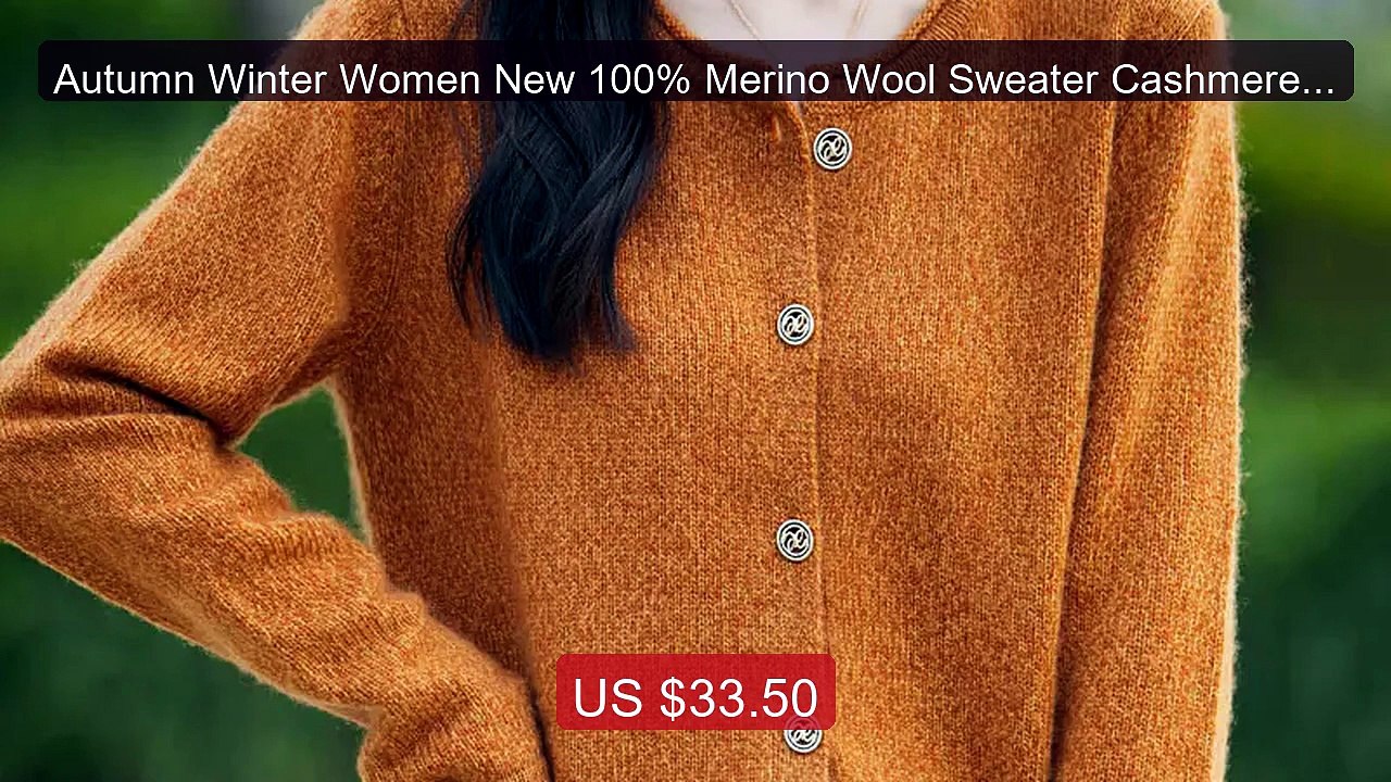 Autumn Winter Women New 100% Merino Wool Sweater Cashmere Curl... -- Best Buy 2026 | Great Quality!