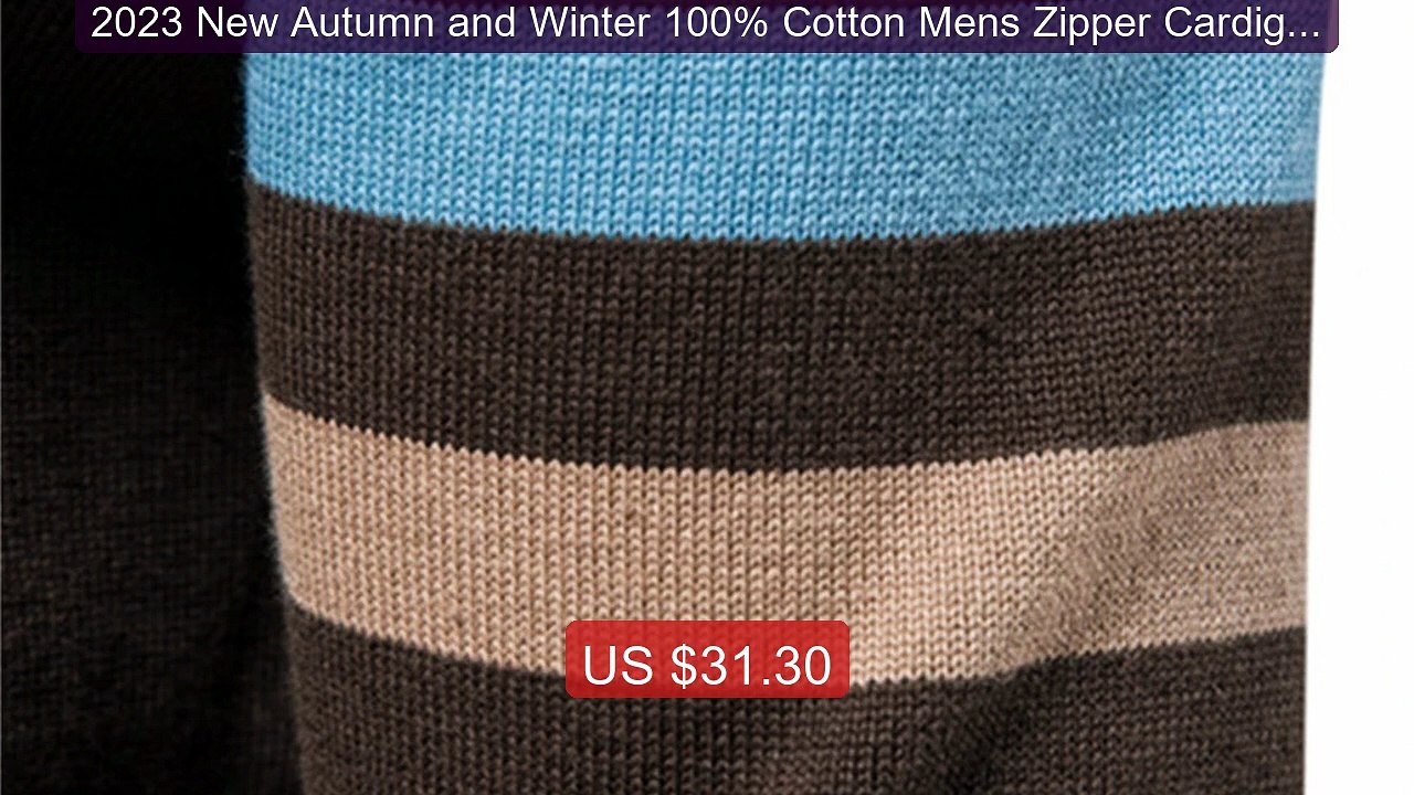 2023 New Autumn and Winter 100% Cotton Mens Zipper Cardigan Casual ... -- Top Rated 2026 | Buy Now!