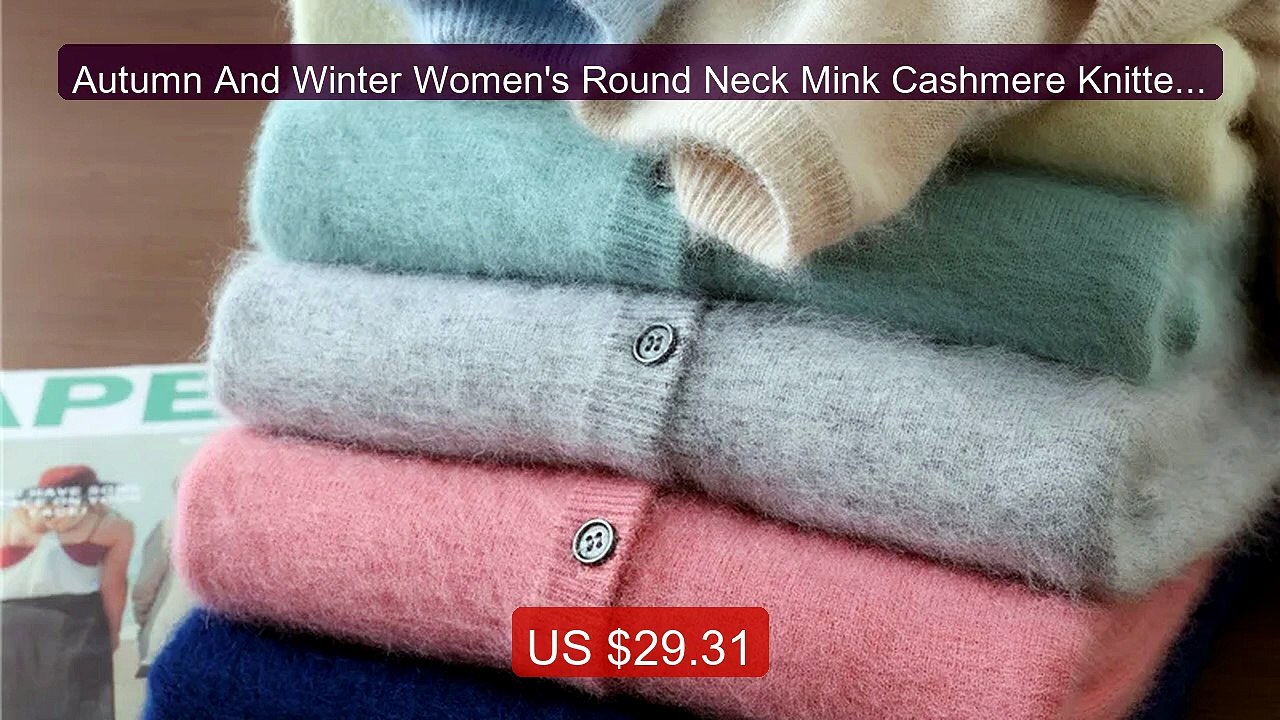 Autumn And Winter Women's Round Neck Mink Cashmere Knitted ... -- Top Pick 2026 | Unbeatable Price!