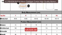 AIOPESON Knitted Mens Cardigan Cotton High Quality Button Moc... -- Amazing Value 2026 | Must Have!