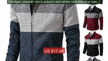 Cardigan sweater men's autumn and winter new stand-up sweat... -- Top Pick 2026 | Unbeatable Price!