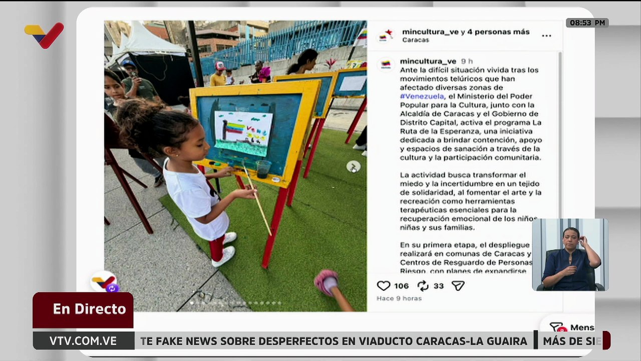 MPPC activó junto a la alcaldía de Caracas la Ruta de la Esperanza para brindar espacios de sanación