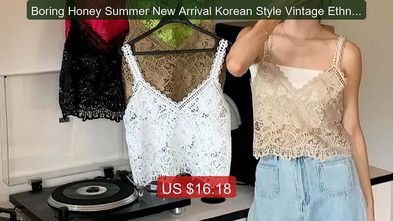 Boring Honey Summer New Arrival Korean Style Vintage Ethnic Cr... -- Best Buy 2026 | Great Quality!