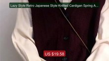 Lazy Style Retro Japanese Style Knitted Cardigan Spring Autum... -- Amazing Value 2026 | Must Have!