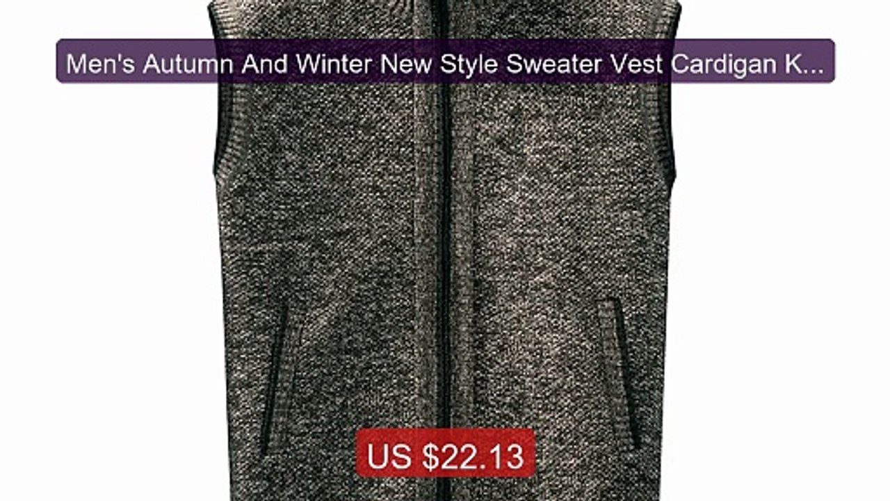 Men's Autumn And Winter New Style Sweater Vest Cardigan Knitte... -- Hot Deal 2026 | Limited Offer!