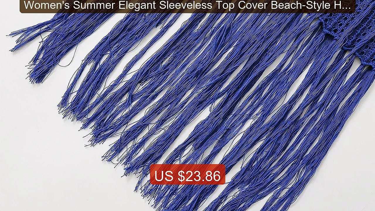 Women's Summer Elegant Sleeveless Top Cover Beach-Style Hollow Knit... -- Top Rated 2026 | Buy Now!