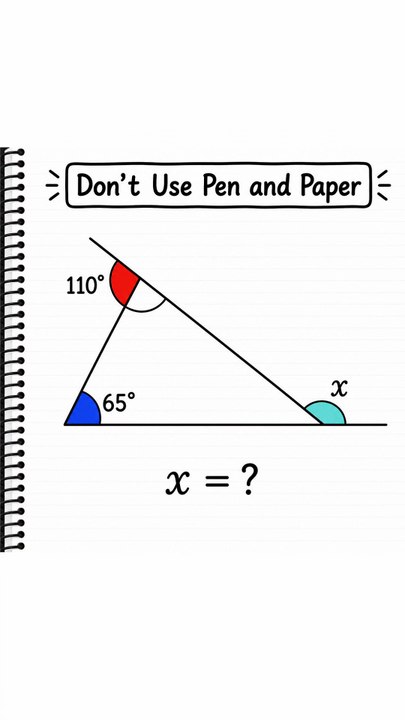 Use the hint to determine the value of x.