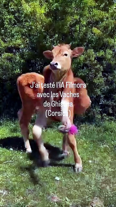 🐮 J'ai testé l'IA Filmoraavec les Vaches de Ghisona (Corsica, Corse) 🤣 #filmora.mp4