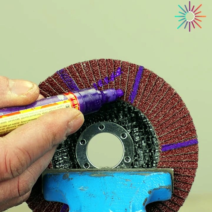 Grinding wheel gets sliced perfectly ⚙️
