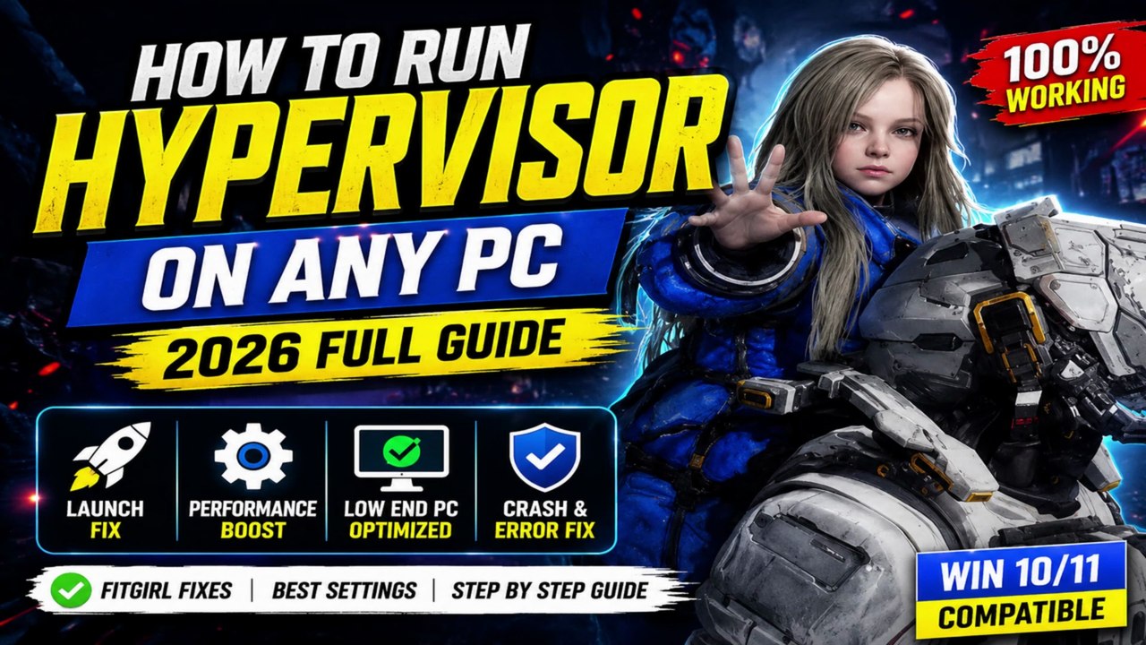 🎮 How to Run Hypervisor Game on Any PC (2026 Working Fix) | CRASH FIXED | REPACK  @modsgamer77 ​