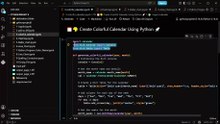 How to Make a Colorful Calendar Using Python _ Step-by-Step Guide