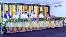 GANDHINAGAR SHRI BIREN VAISHNAV TAKES OATH AS GUJARAT LOKAYUKT  IN PRESENCE OF GOVERNOR & CM