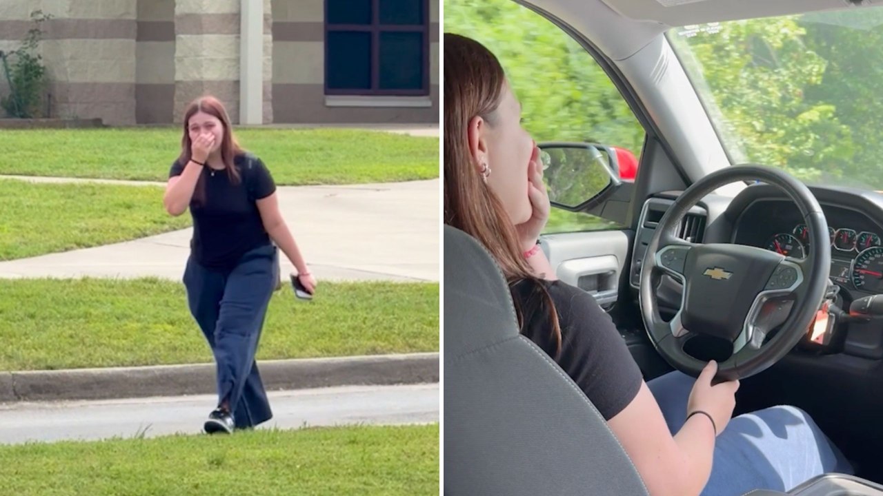 Daughter Fights Back Tears When She's Surprised With Late Grandpa's Truck | Happily TV