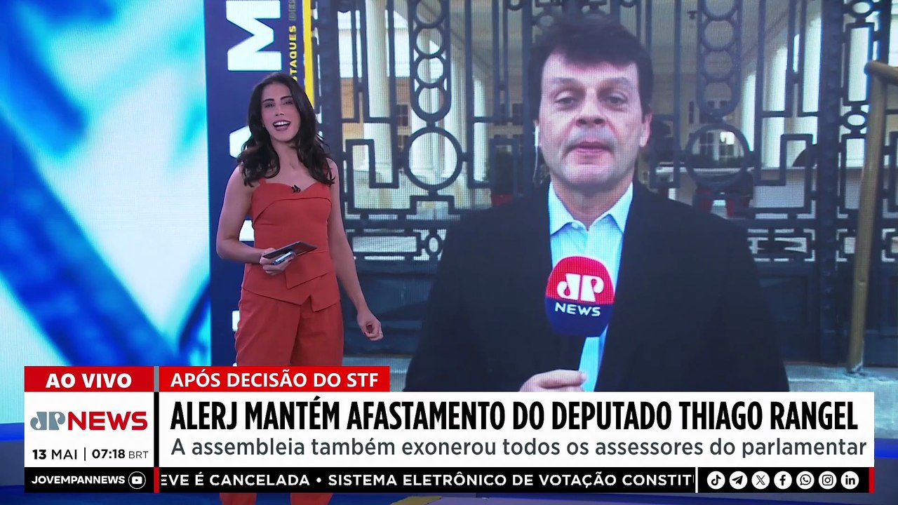 Alerj mantém afastamento do deputado Thiago Rangel