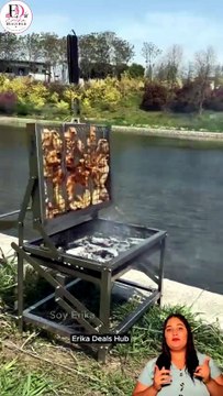 Enjoy Barbecue Anywhere | Portable BBQ Grill Perfect For Camping & Outdoor Parties 🔥🍖