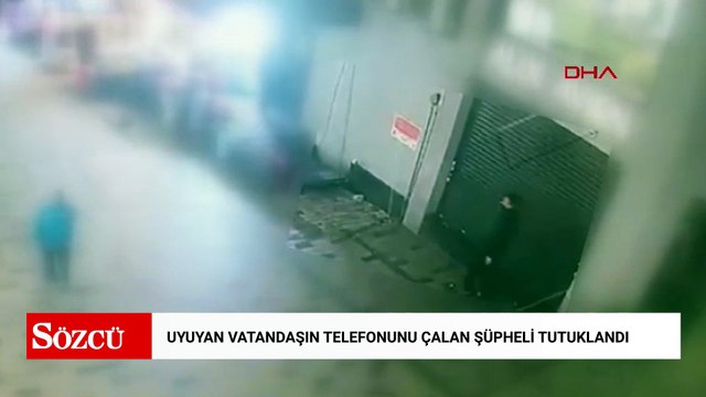 Beyoğlu’nda bankta uyuyan adamın cep telefonunu çalan yankesici suçüstü yakalandı