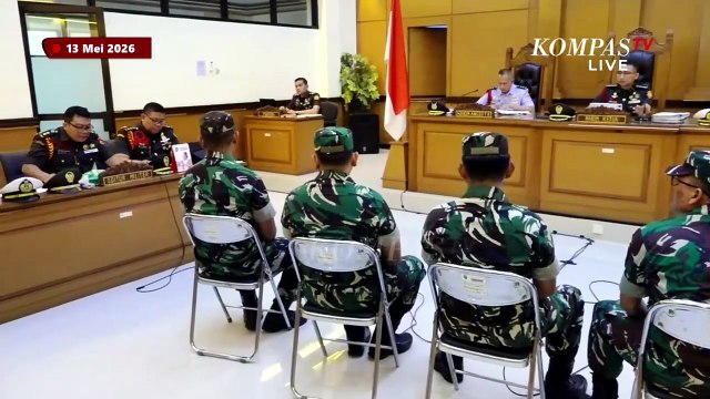 [FULL] Oditur Militer Cecar Terdakwa Anggota Bais TNI Kasus Siram Air Keras Andrie Yunus di Sidang