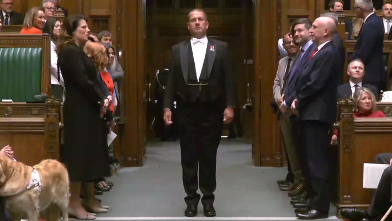 MP shouts ‘not now Andy’ as Black Rod knocks Commons door