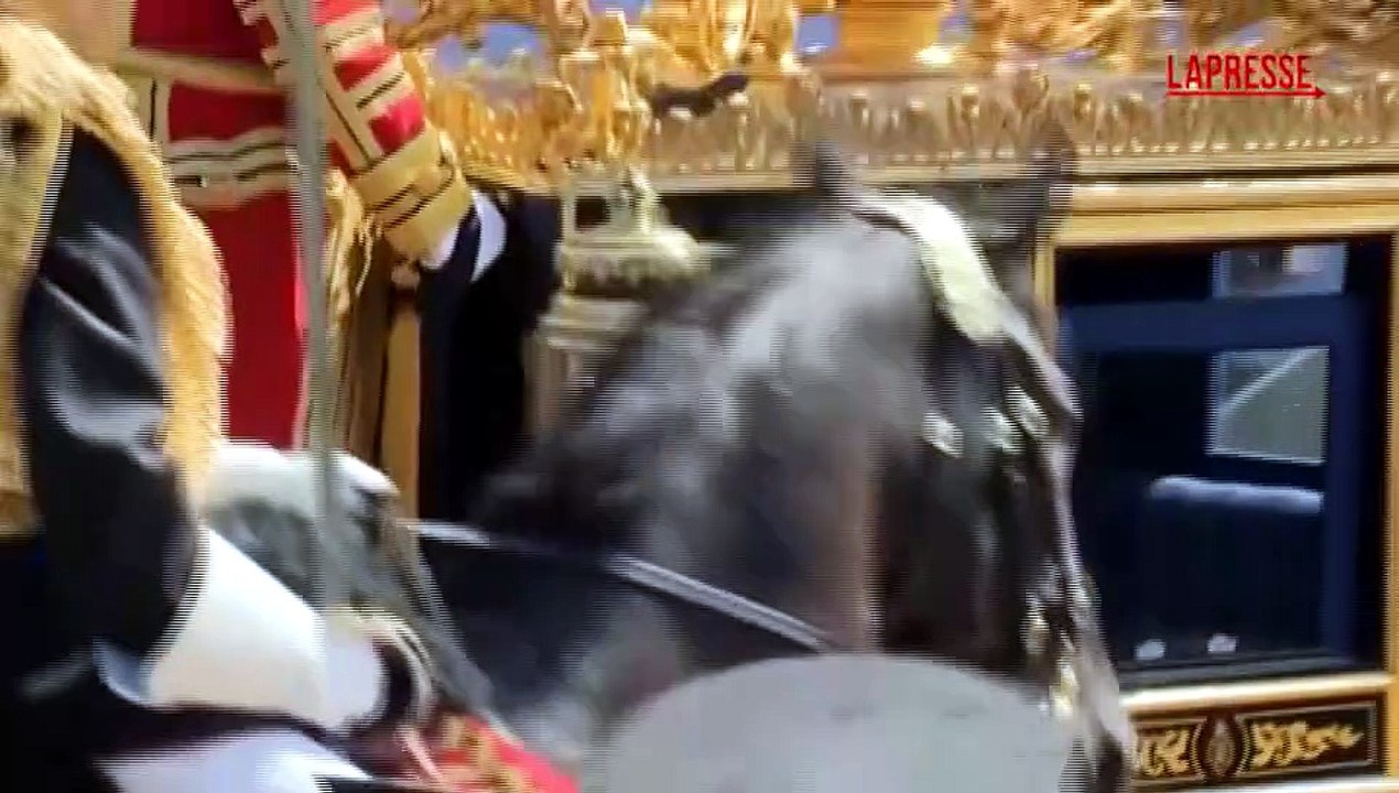 Gran Bretagna, Re Carlo III arriva al Parlamento per il King's Speech