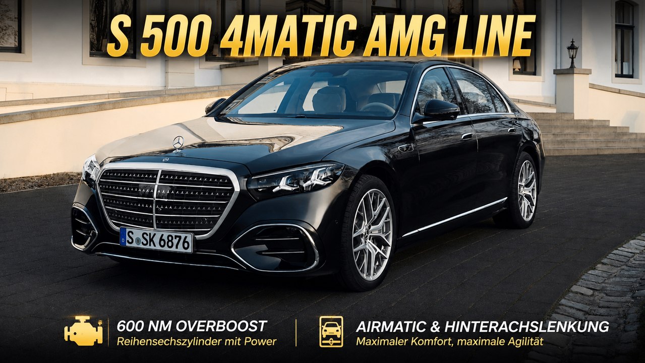 Mercedes-Benz S 500 4Matic AMG Line mit Hightech & Komfort