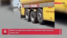 Mersin'de akaryakıt tesisinde yangın! Alevler kilometrelerce uzaktan görüldü: 1 ölü