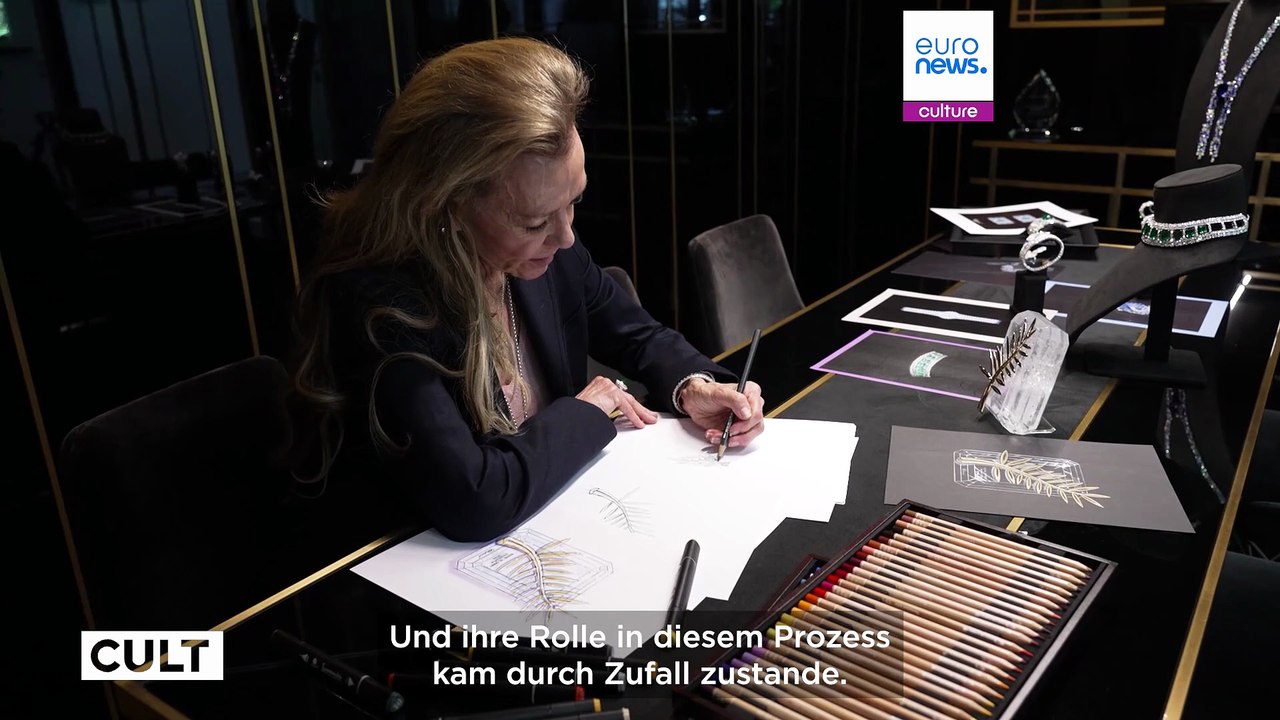 Goldene palme entsteht: chopard-chefin caroline scheufele und ihre kunst